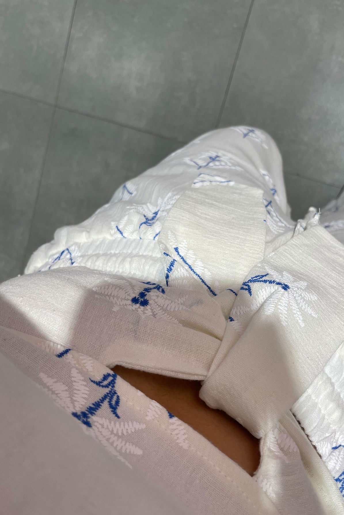 Women’s Linen Embroidered Top & Pants Set